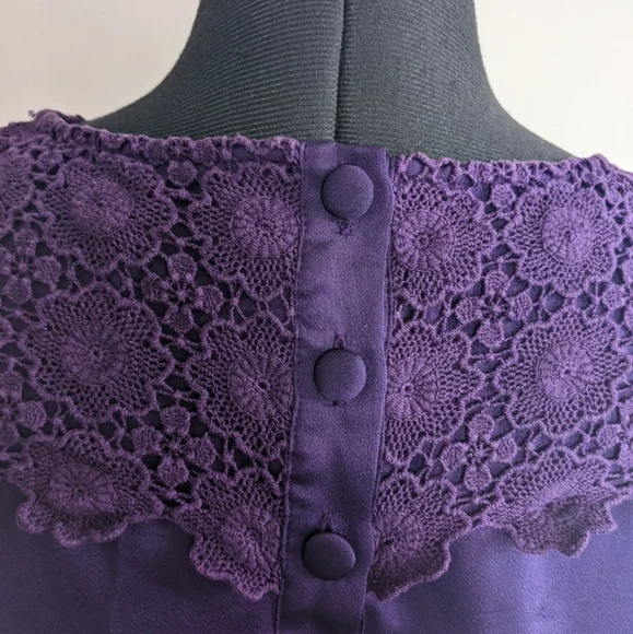 ✨Host Pick✨ Review Blouse with Lace Detailing Size 8 - Picture 4 of 5